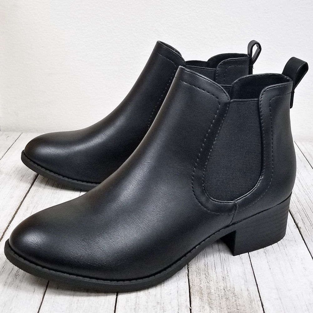 New Black Ankle Boots Size 8